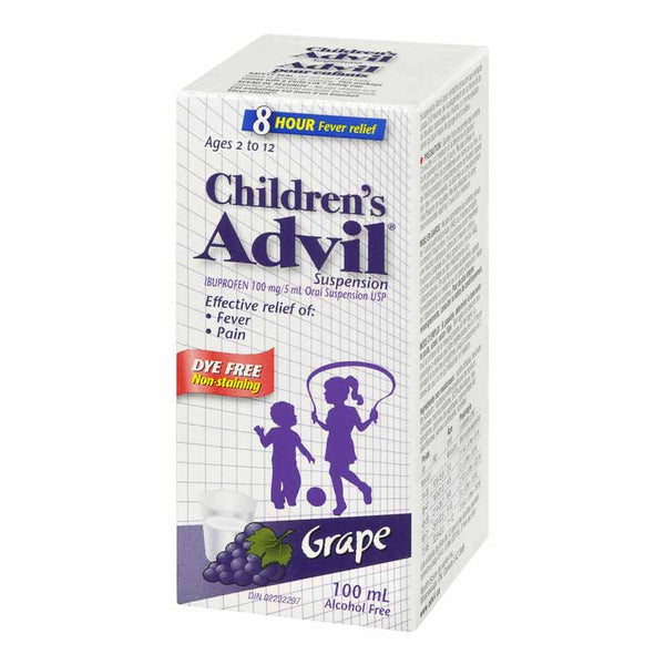 Children's Advil Dye Free Grape Flavour