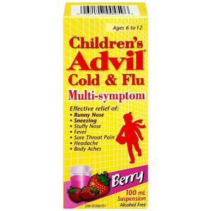 Children's Advil Cold & Flu Multi-Symptom Berry Flavour 100mL