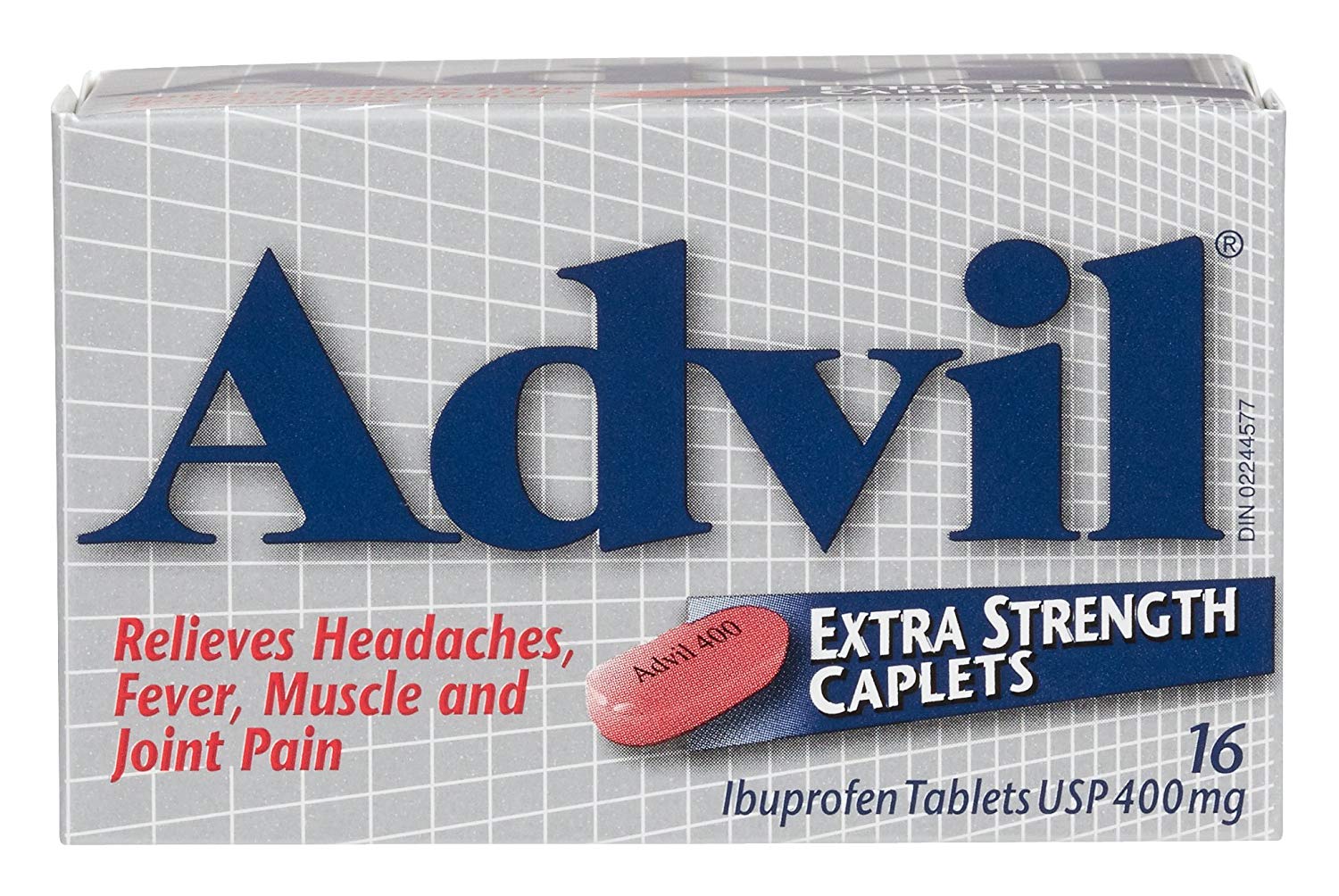 Advil 400mg Extra Strength Ibuprofen Caplets