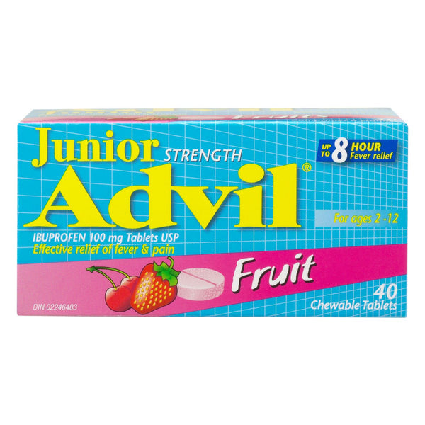 Advil Junior Strength Fruit Chewable Tablets