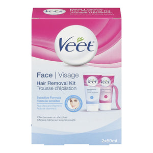 Veet Face Hair Removal Kit 2x50mL