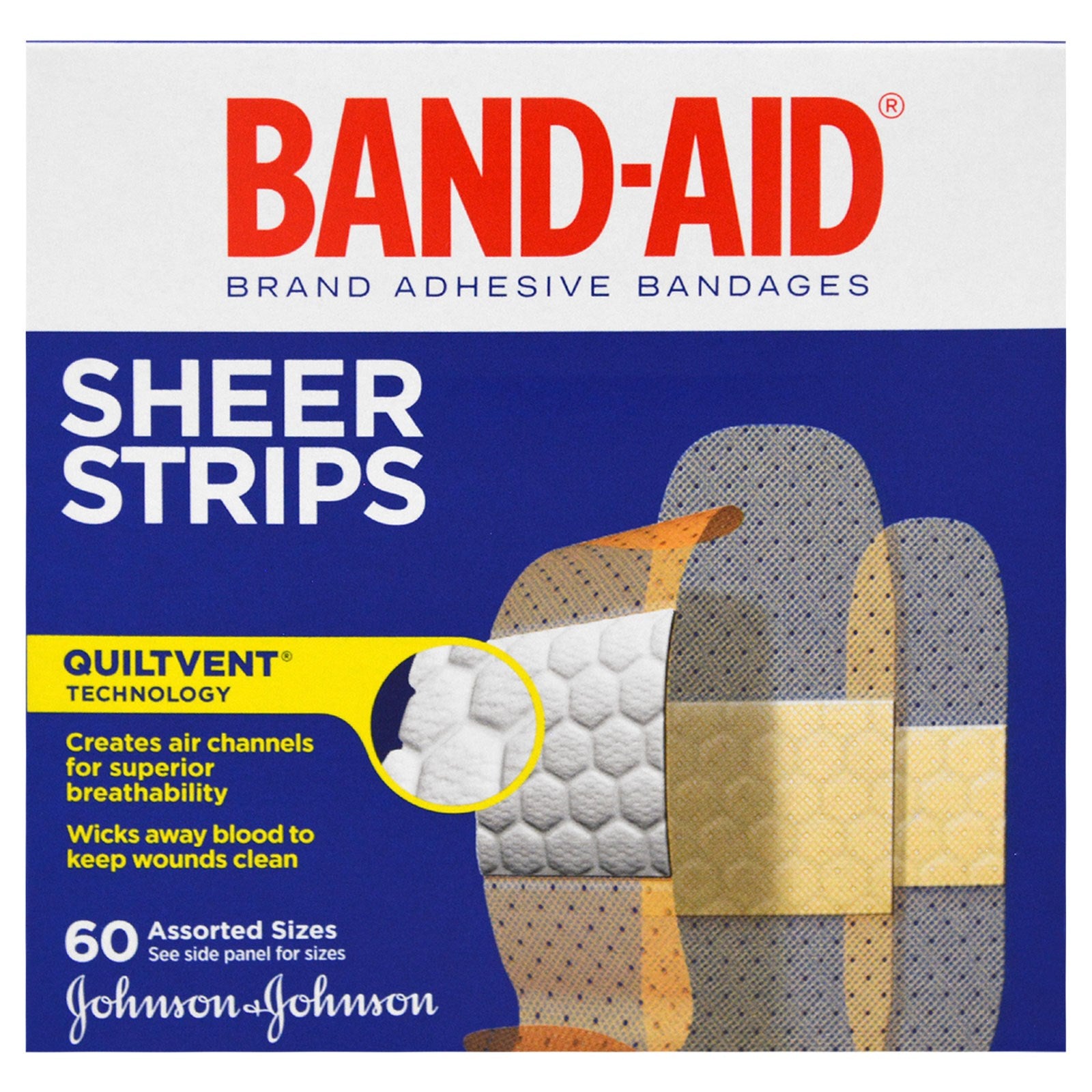 Band-Aid Sheer Strips Assorted Sizes