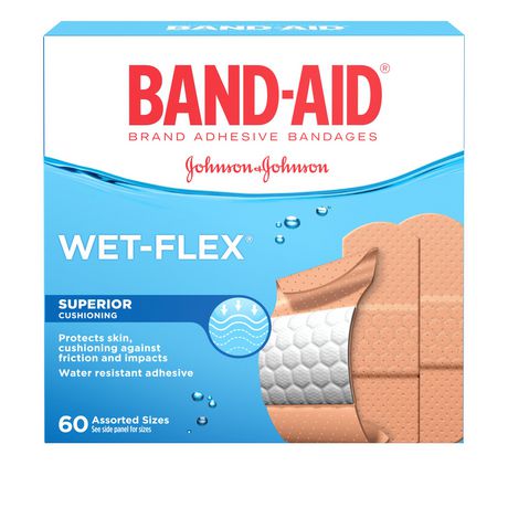 Band-Aid Wet-Flex Assorted Sizes 60