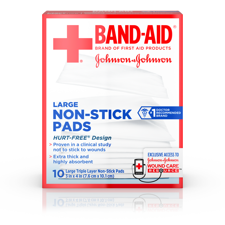 Band-Aid Large Non-Stick Pads 10