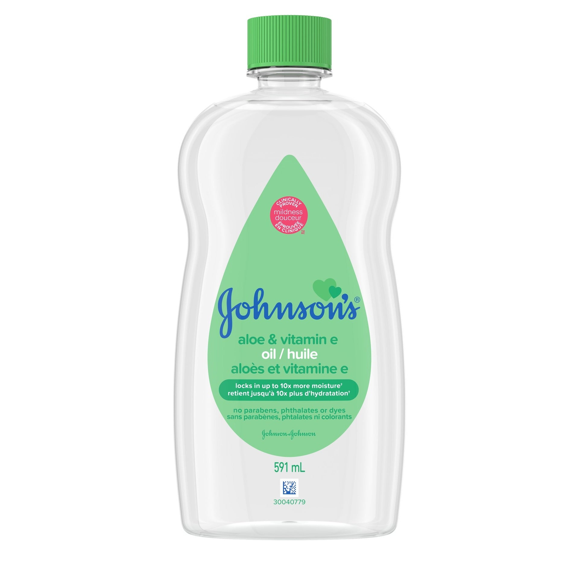 Johnson's Baby Oil Aloe & Vitamin E 591mL