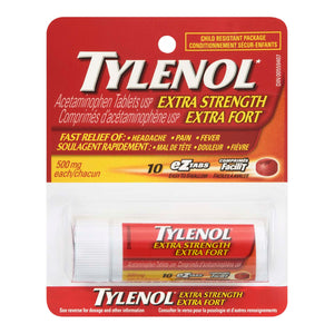 Tylenol Extra Strength Travel Size 10 EZTabs