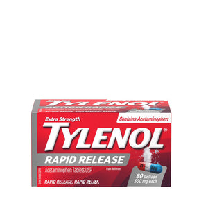 Tylenol Extra Strength Rapid Release Gels 500mg 80 Gelcaps