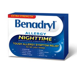 Benadryl Allergy Nighttime 24 Caplets