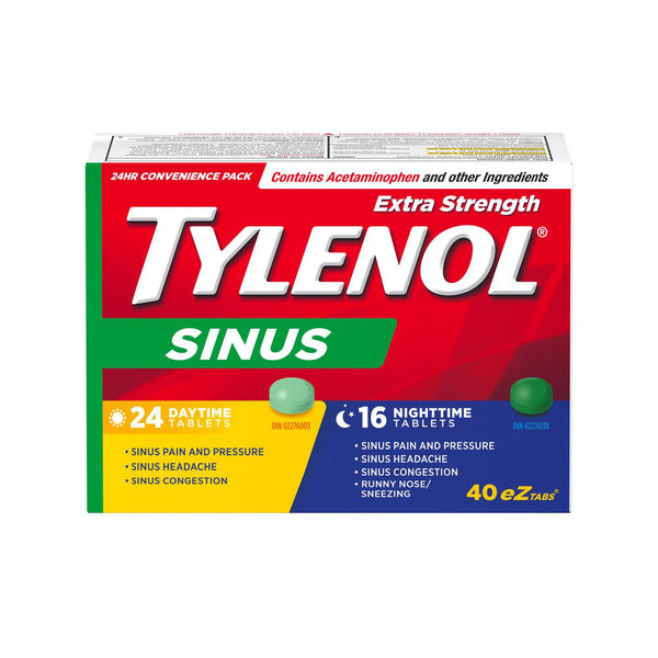 Tylenol Sinus 24 Hour Convenience Pack Extra Strength EZTabs