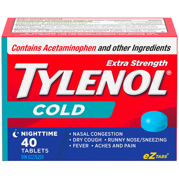 Tylenol Cold Nighttime Extra Strength EZTabs