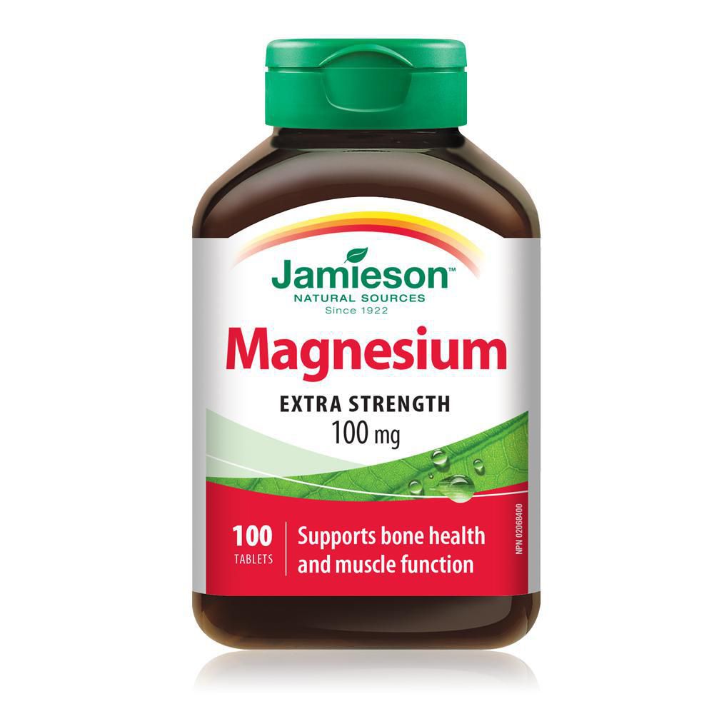 Jamieson Magnesium 100mg 100 Tablets
