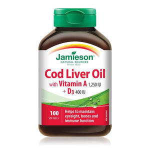Jamieson Cod Liver Oil 100 Softgels