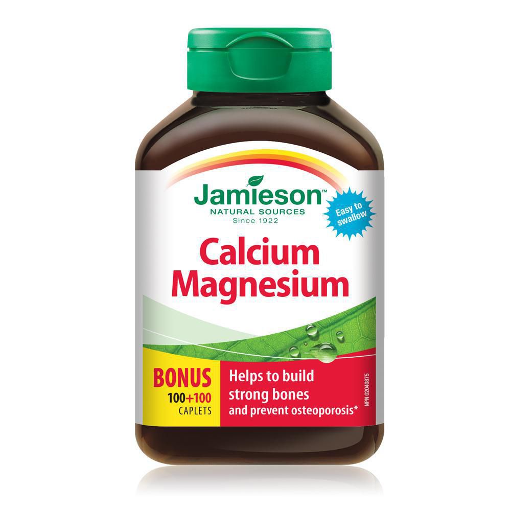 Jamieson Calcium Magnesium 100 + 100 Caplets