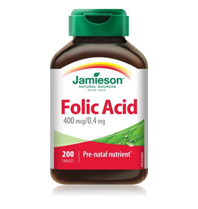 Jamieson Folic Acid 400mcg/0.4mg 200 Tablets