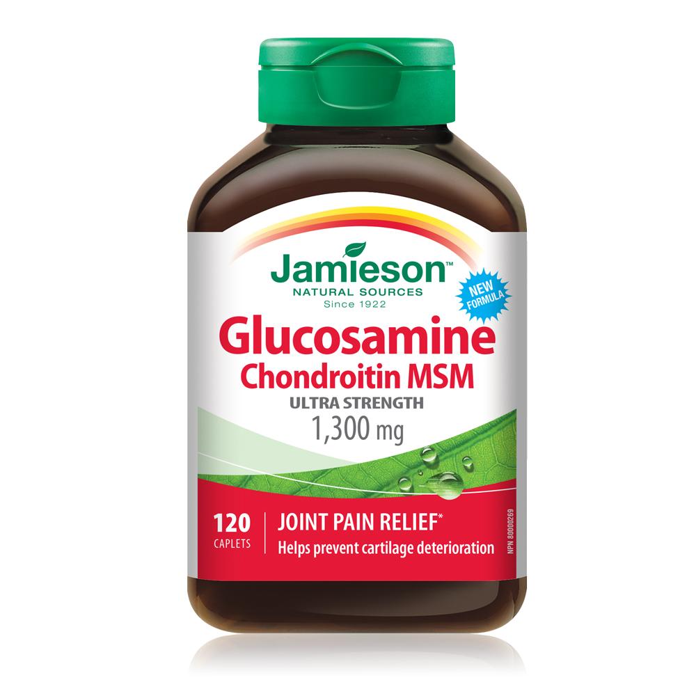 Jamieson Glucosamine Chondroitin MSM 1300mg 120 Caplets