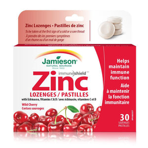 Jamieson Zinc Lozenges 30 Lozenges Wild Cherry