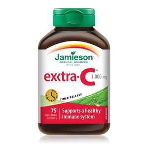 Jamieson Exxtra-C 1000mg 75 Timed Release Vegetarian Capsules