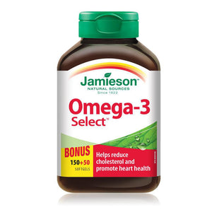 Jamieson Omega-3 Select 150 + 50 Softgels