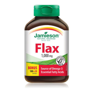 Jamieson Flax 180 + 20 Softgels