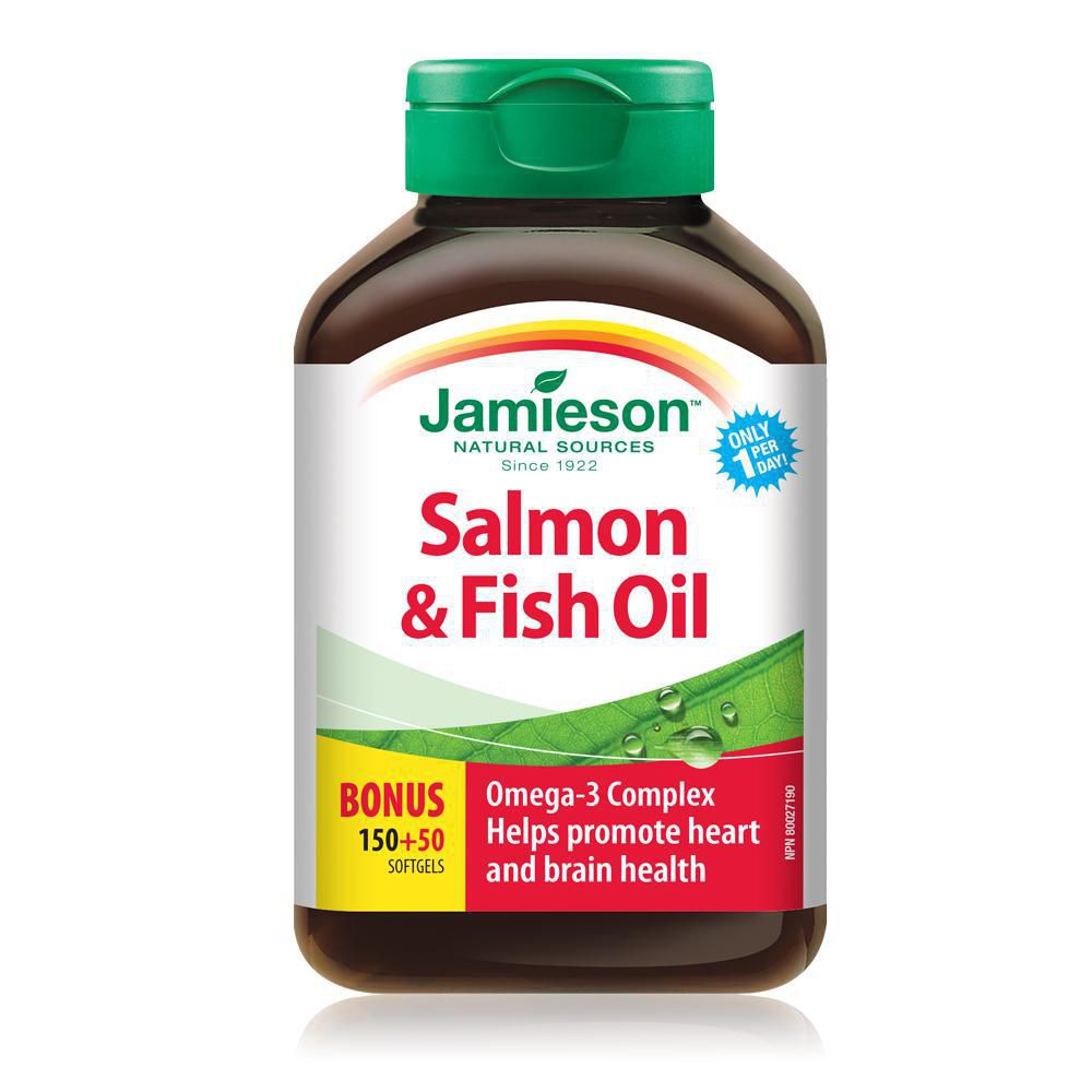 Jamieson Salmon & Fish Oil 150 + 50 Softgels