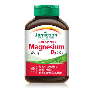 Jamieson High Potency Magnesium + D3 60 Caplets