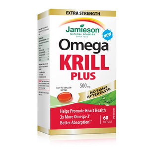 Jamieson Omega Krill Plus 500mg 60 Softgels