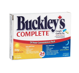 Buckley's Complete 24 Hour Convenience Pack 24 Caplets (18 Day & 6 Caplets)