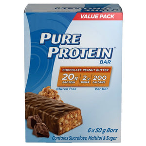 Pure Protein Bar Chocolate Peanut Butter 6x50g Bars