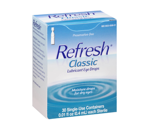 Refresh Lubricant Eye Drops 30 x 0.4mL Single-Use Containers