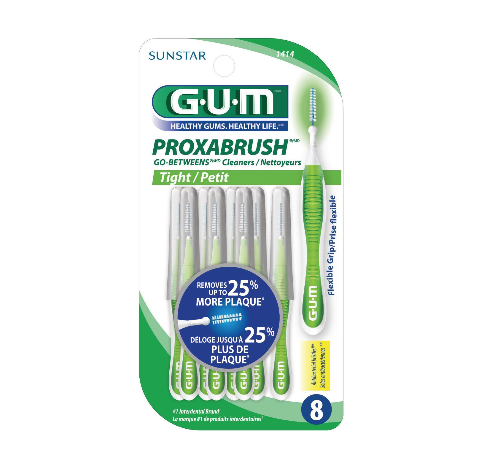 GUM Proxabrush Go-Betweens Tight 8 Cleaners