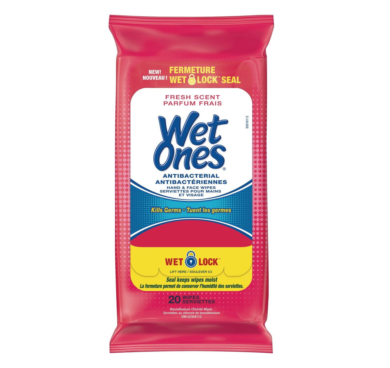 Wet Ones Antibacterial Hand Wipes 20