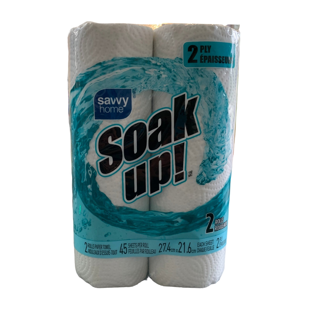 Savvy Home 2 Ply 2 Roll Paper Towel