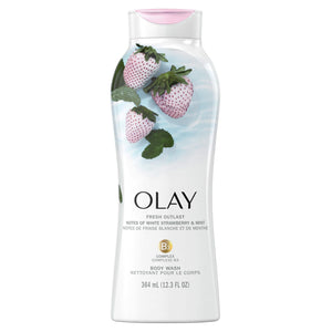Olay Fresh Outlast White Strawberry & Mint Body Wash 364mL