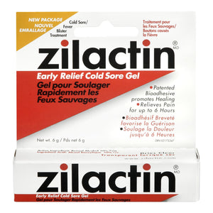 Zilactin Early Relief Cold Sore Gel 6g