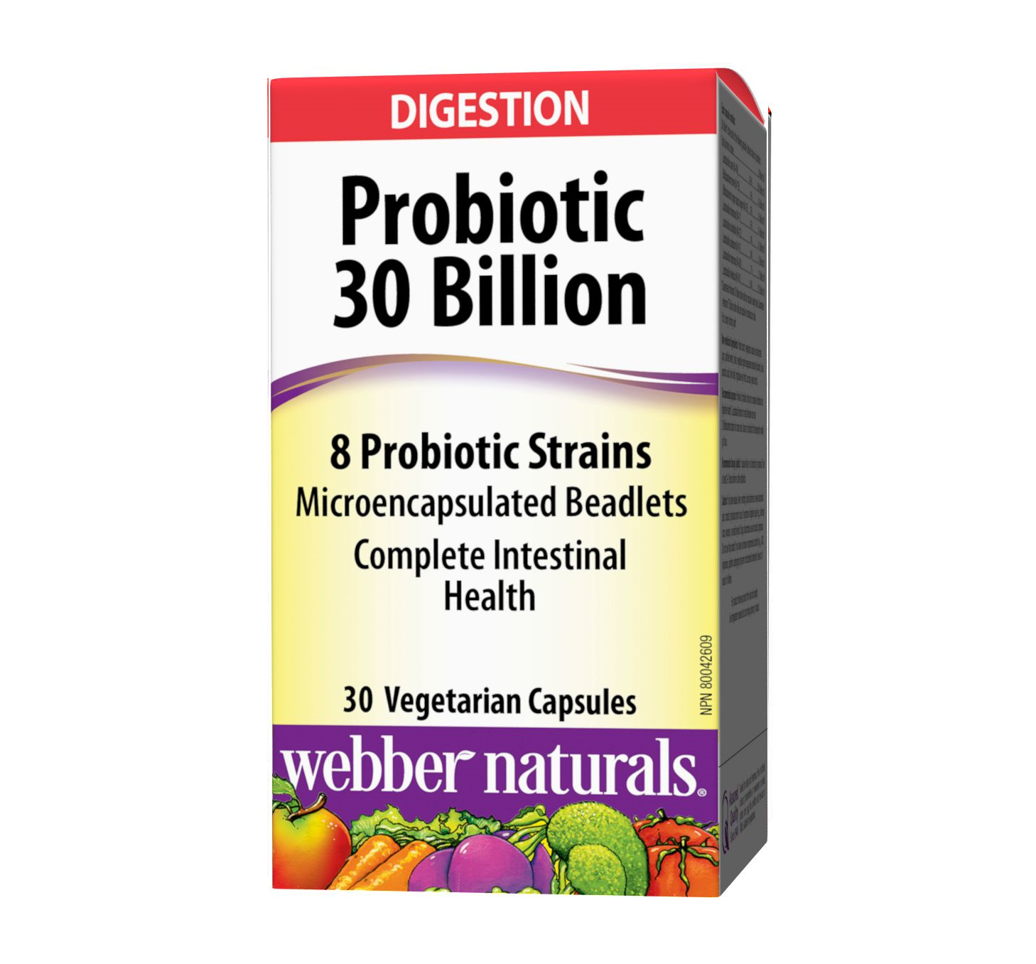 Webber Naturals Probiotic 30 Billion 30 Vegetarian Capsules