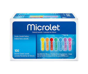 Microlet Coloured Lancets 100