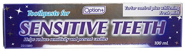 Option+ Toothpaste for Sensitive Teeth 100mL