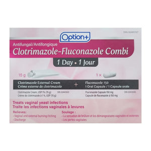 Option+ Clotrimazole-Fluconazole Combi 30g Cream 1 Oral Capsule