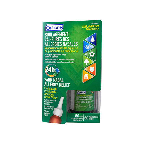 Option+ 24hr Nasal Allergy Relief 60 Sprays