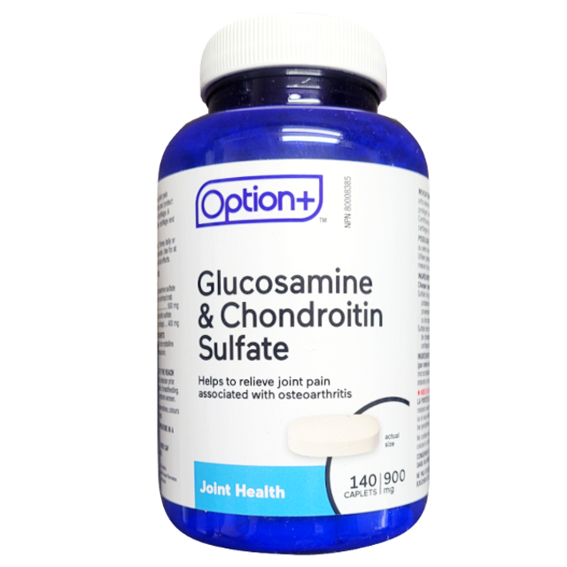 Option+ Glucosamine & Chondroitin Sulfate 900mg 140 Tablets
