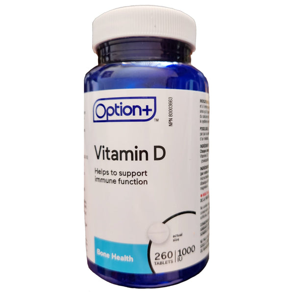 Option+ Vitamin D 1000IU 100 Tablets