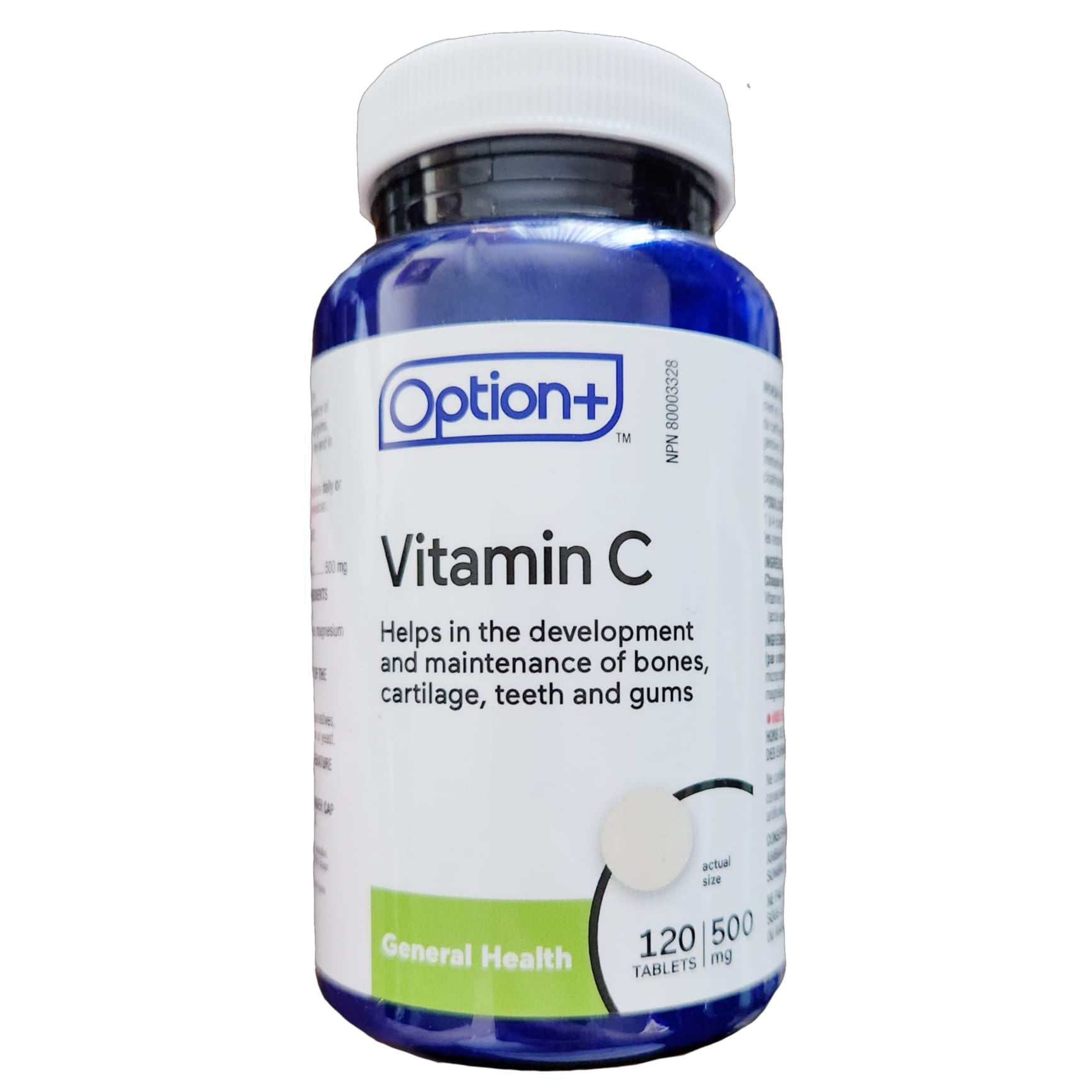 Option+ Vitamin C 500mg 120 Tablets