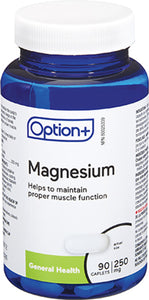 Option+ Magnesium 250mg 90 Caplets