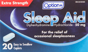 Option+ Sleep Aid Extra Strength 20 Caplets