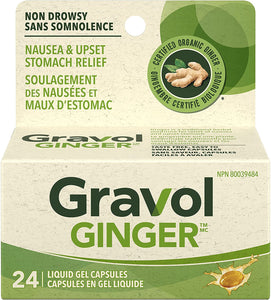 Gravol Ginger 24 Liquid Gel Capsules