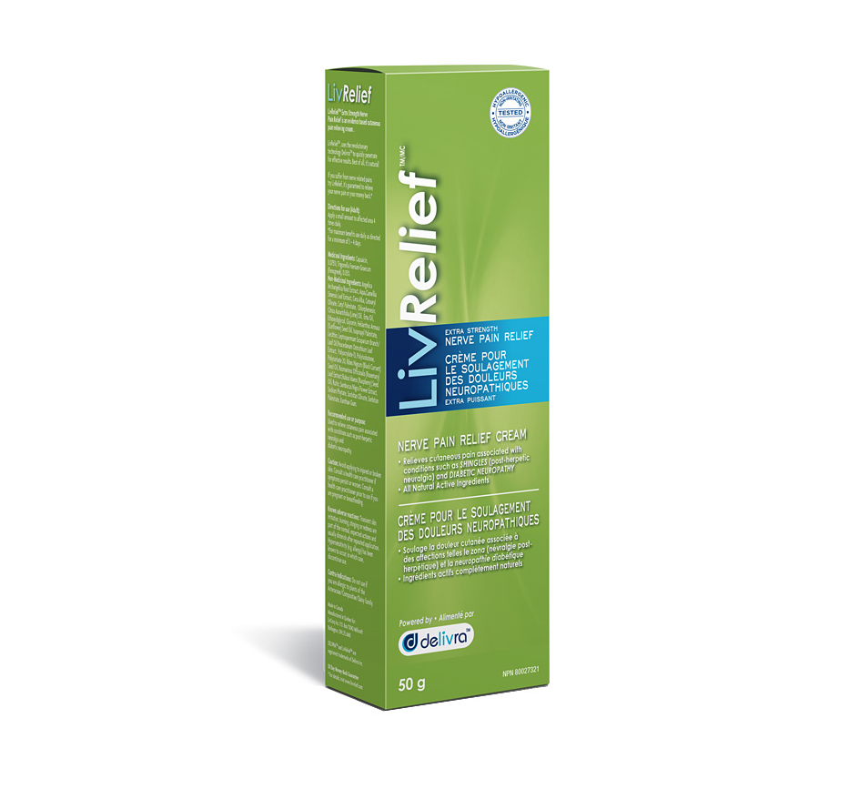 LivRelief Extra Strength Nerve Pain Relief Cream 50g