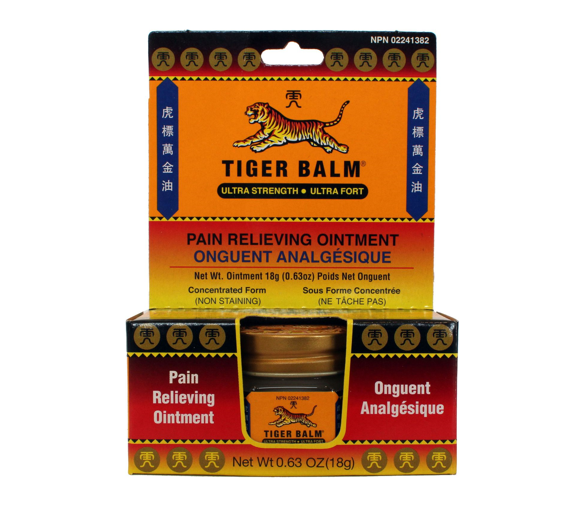 Tiger Balm Ultra Strength Pain Relieving Ointment 18g