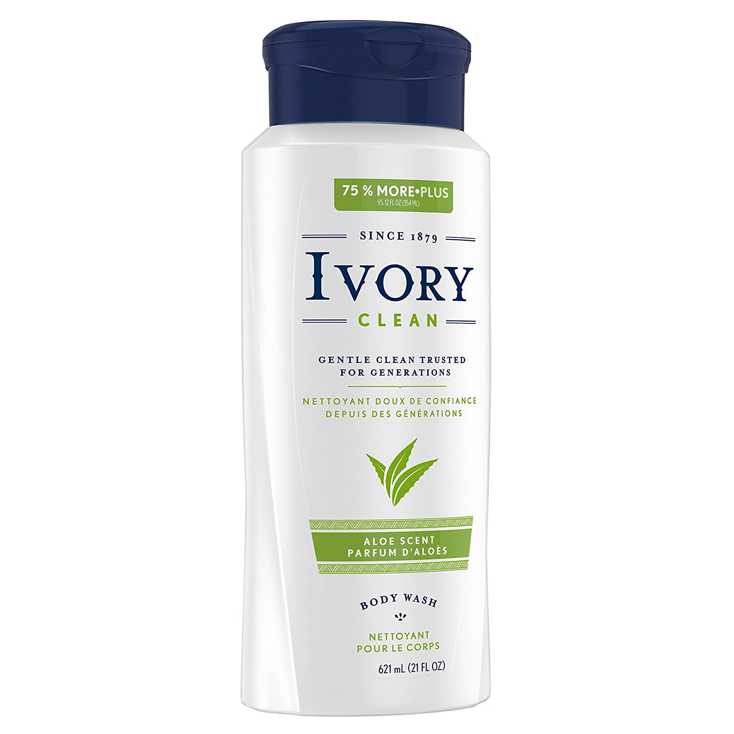 Ivory Clean Aloe Scent Body Wash 621ml