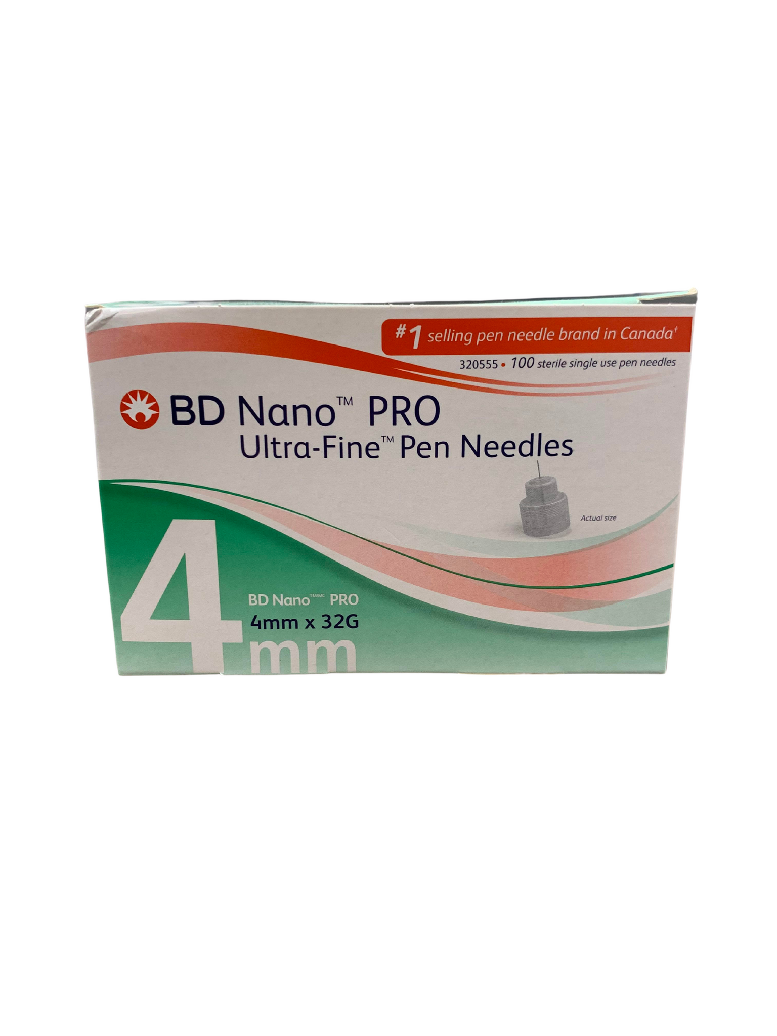 BD Nano PRO Ultra-Fine Pen Needle 4mmx32G 100 Count