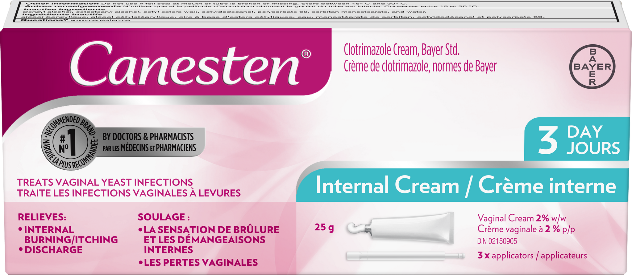 Canesten Cream 3 Treatments